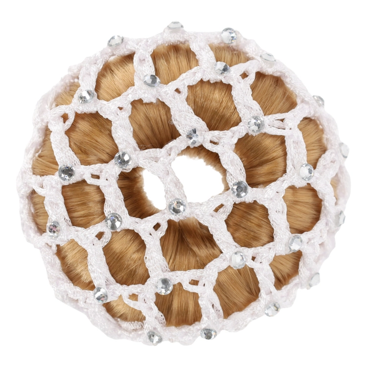 Siateczka na koka na zawody jeździeckie QHP Diamond w kolorze białym