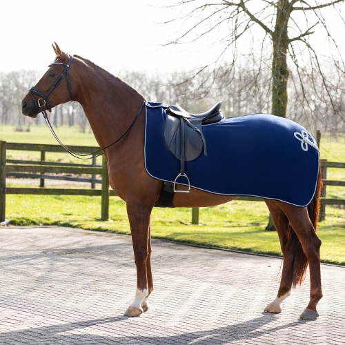Półderka polarowa QHP Ornament w kolorze granatowym