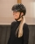 Kask jeździecki z szerokim daszkiem QHP Miami w kolorze czarnym