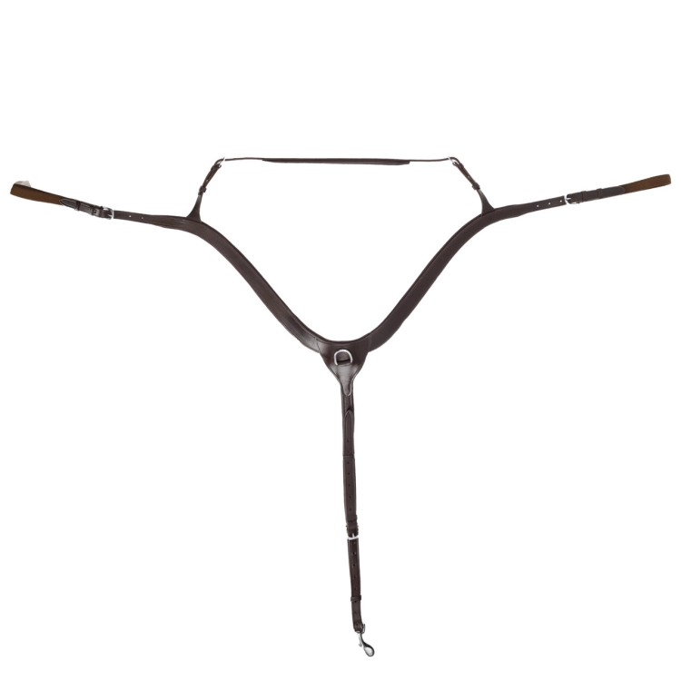 Napierśnik dla konia regulowany QHP Anatomic w kolorze brązowym