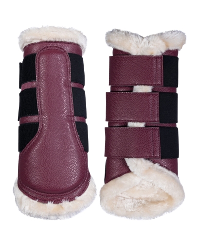 Ochraniacze dla konia HKM Comfort w kolorze bordowym
