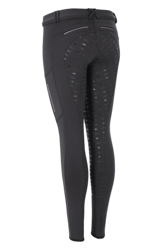 Breginsy zimowe Schockemohle Termo Tights w kolorze graphite widoczne z tyłu