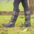 Buty stajenne wodoodporne QHP Daan w kolorze czarnym