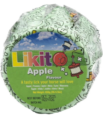 Lizawka dla konia Likit o smaku jabłkowym wkład 650g
