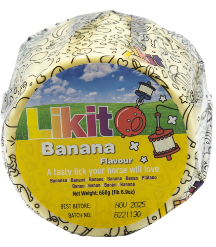 Lizawka dla konia Likit o smaku bananowym wkład