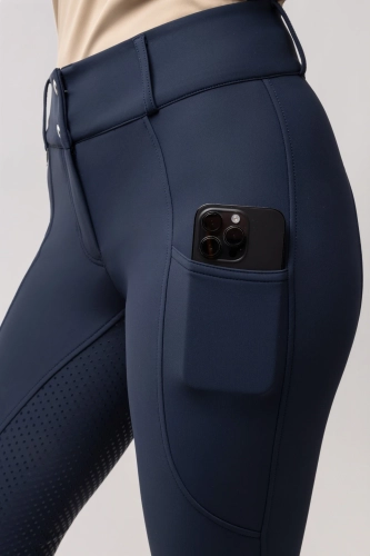 HORZE bryczesy termo GRAND PRIX Pro blueberry