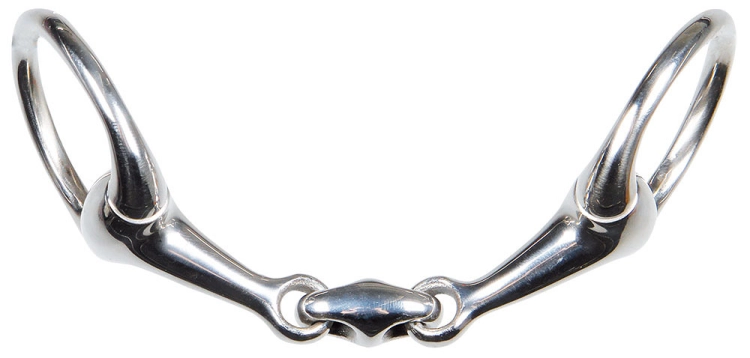 Wędzidło oliwkowe podwójnie łamane Harry's Horse Pony 12mm