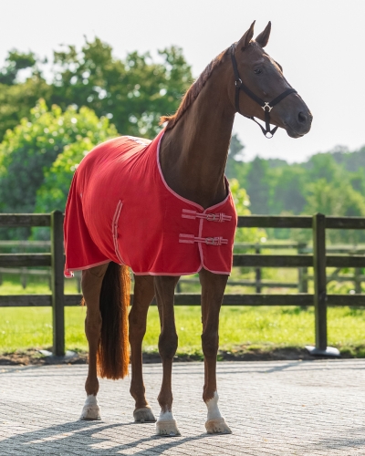 QHP derka polarowa COLOR bright red