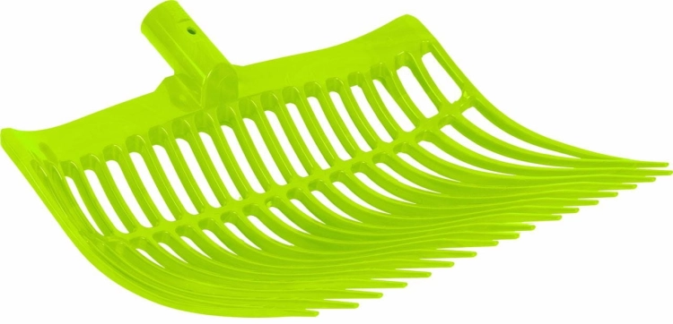 Widły plastikowe w kolorze limonkowym V-Plast