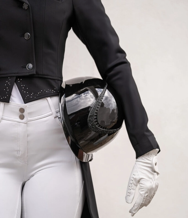 Kask jeździecki HKM Alarion Brillant w kolorze czarnym