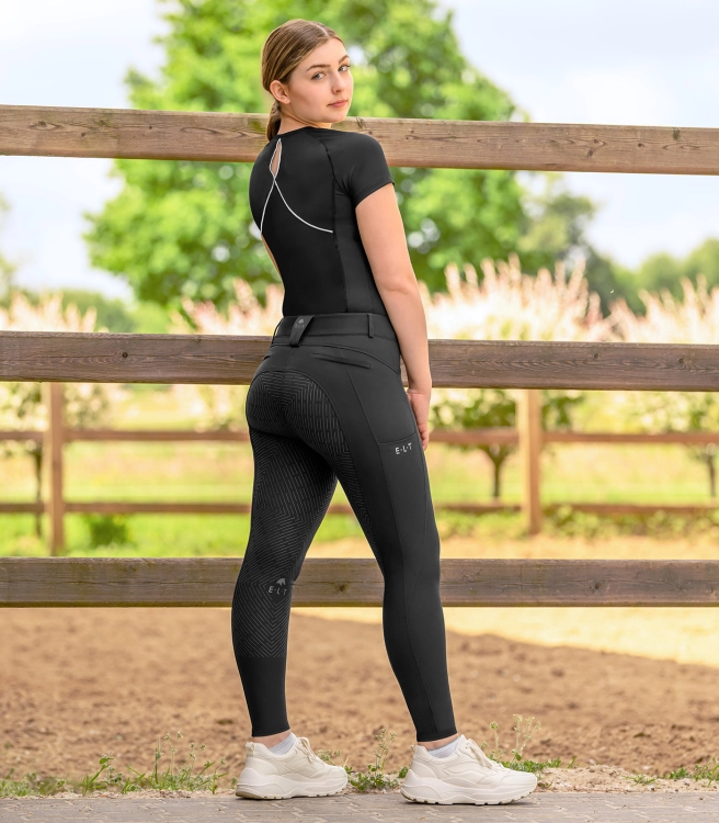 Bryczesy ELT Comfort w kolorze czarnym