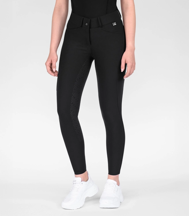 Spodnie do jazdy konnej ELT Comfort w kolorze czarnym