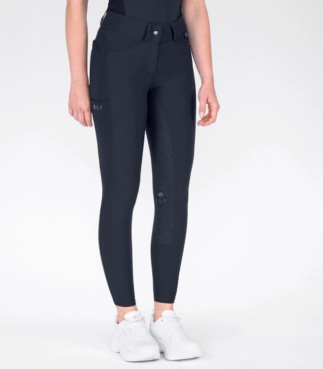 Spodnie do jazdy konnej ELT Comfort w kolorze granatowym