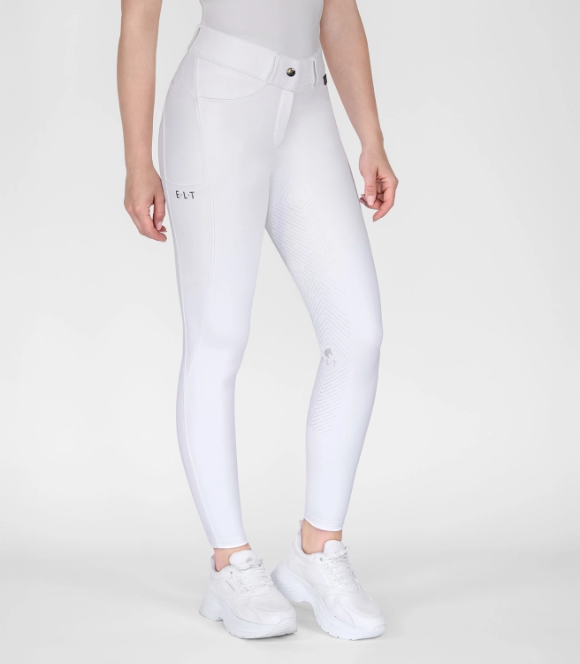 Bryczesy konkursowe ELT Comfort w kolorze białym