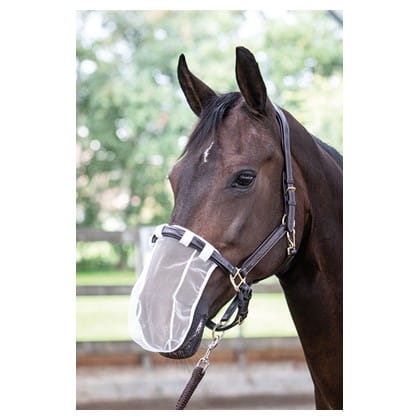 Maska na chrapy dla konia Harry's Horse w kolorze białym