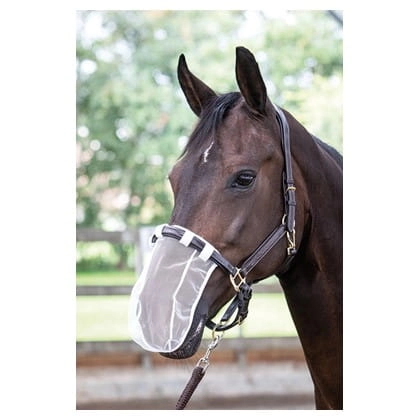 Maska na chrapy dla konia Harry's Horse w kolorze białym