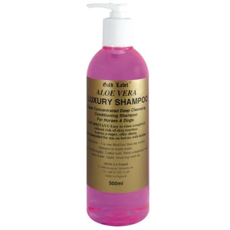 Szampon dla koni z aloesem Gold Label Aloe Vera Luxury Shampoo 500ml