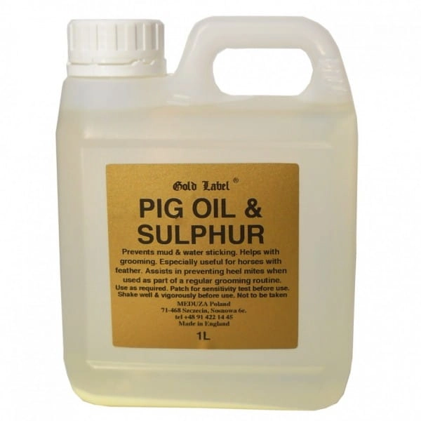 Preparat do pielęgnacji nóg dla koni Gold Label Pig Oil 1000ml
