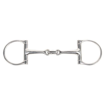 Wędzidło ze stali nierdzewnej podwójnie łamane Harry's Horse D-Ring