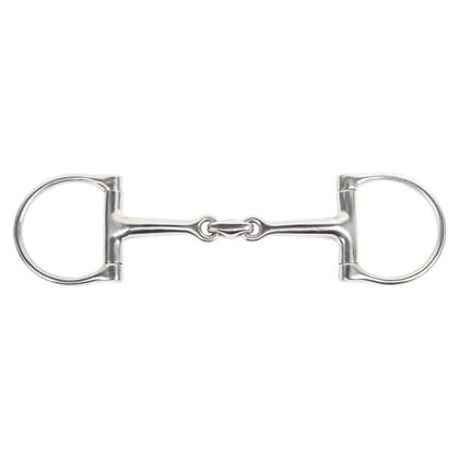 Wędzidło ze stali nierdzewnej podwójnie łamane Harry's Horse D-Ring