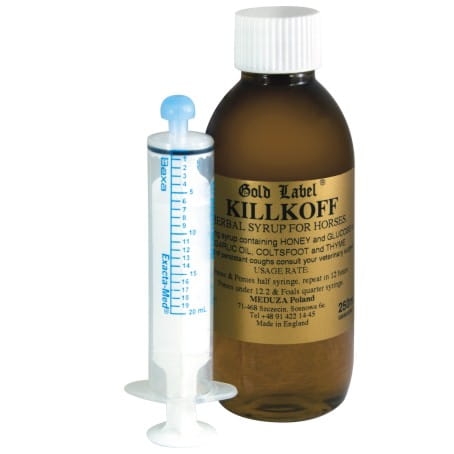 Łagodzący syrop dla koni Gold Label Killkoff 250ml