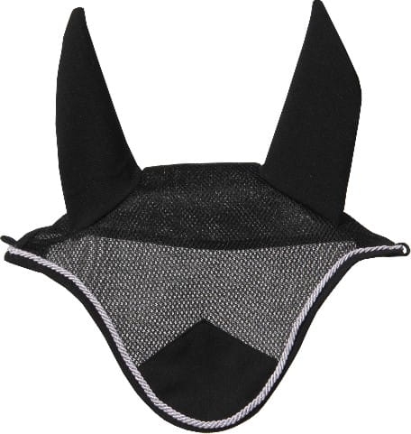 Nauszniki dla konia York Air Mesh w kolorze czarnym